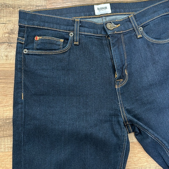 HUDSON WOMEN JEANS PANTS SKYNNY MID RISE NAVY Sz 29 - Picture 3 of 11